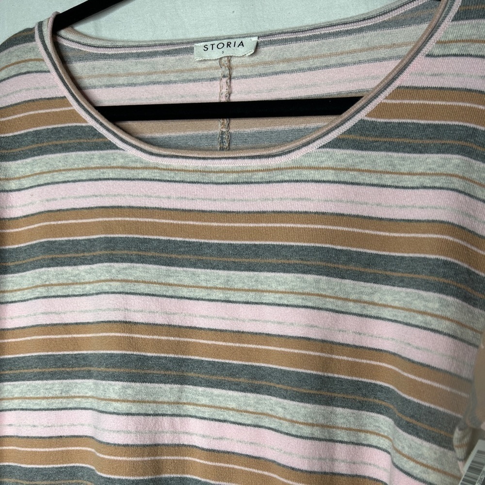 Storia Multi Color Stripe Cozy Sweater small - Picture 5 of 6